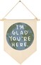 FYSIA Im Glad Youre HereTeacher GiftClassroom Welcome Wall Door Banner Decor