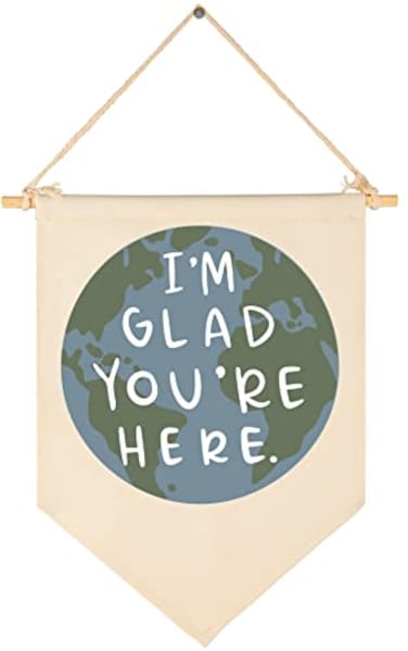 FYSIA Im Glad Youre HereTeacher GiftClassroom Welcome Wall Door Banner Decor