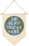 FYSIA Im Glad Youre HereTeacher GiftClassroom Welcome Wall Door Banner Decor