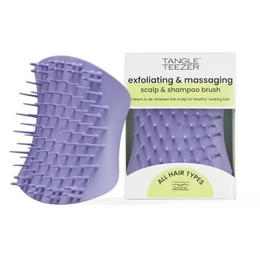 Tangle Teezer Scalp Shampoo Brush to Exfoliate Massage Lavender Purple