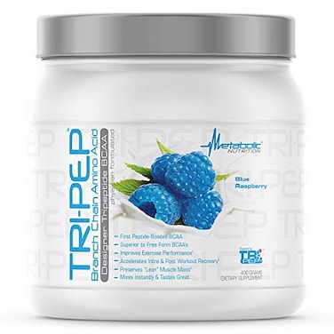 مكمل غذائي TRIPEP من الأحماض الأمينية المتفرعة السلسلة (BCAA) من شركة Metabolic Nutrition، بنكهة البطيخ، 400 غرام، 40 حصة.
