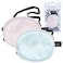 eZAKKA Silk Eye Patch for Adults Kids 2PCS Eyepatch for Left Right Eye Lazy Eye After Surgery M PinkGreen