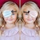 eZAKKA Silk Eye Patch for Adults Kids 2PCS Eyepatch for Left Right Eye Lazy Eye After Surgery M PinkGreen