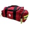 Kemp USA Maxi Trauma EMS Medical Bag Red 600D Nylon Water Resistant First Aid Kit Organizer Large Paramedic Emergency Response Bag with Reflective Trim Adjustable Strap