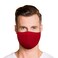 MASK BY Washable Face Mask with Adjustable Ear Loops Nose Wire 3 Layers Made in USA Solid Deep Red