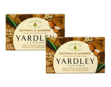 Yardley Oatmeal Almond Bath Bar 4oz Pack of 2