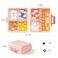 Sunkaioo 1 Pack Travel Pill OrganizerPortable Daily Pill Box7 Grid Compartments Weekly Pill Case with LablesMini Medicine Organizer BoxCompact Pocket Pharmacy for Purse Vitamin Fish Oil Container Pink