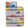 Everything Kids Grey Red Yellow and Blue Construction Toddler Nap Mat with Pillow and Blanket with Pillow and Blanket