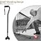 Dotday 2 Pack Cane Tips for Stability Self Standing Cane Base for Most Walking Canes Walking Sticks Folding Canes NonSlip Replacement Quad Cane Tip Heavy Duty 4 Prong Rubber Cane Foot Pad Black