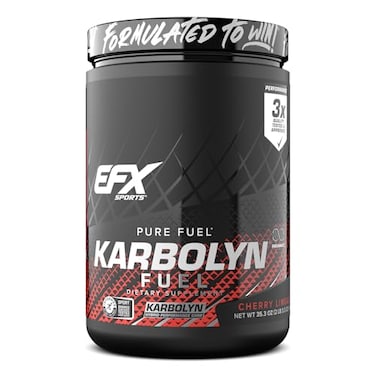 EFX Sports Karbolyn Fuel FastAbsorbing Carbohydrate Powder Carb Load Sustained Energy Quick Recovery Stimulant Free 19 Servings Cherry Limeade