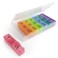 Ezy Dose Weekly 7Day Pill Organizer XLarge Medicine Case Rainbow Lids