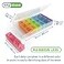 Ezy Dose Weekly 7Day Pill Organizer XLarge Medicine Case Rainbow Lids