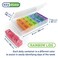 Ezy Dose Weekly 7Day Pill Organizer XLarge Medicine Case Rainbow Lids