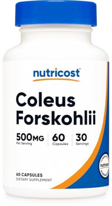 Nutricost Coleus Forskohlii 500mg 60 Capsules Maximum Strength Formula
