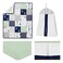 Sweet Jojo Designs Navy Blue Mint and Grey Woodsy Deer Boys Baby Bedding 4 Piece Crib Set