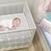 Lambs &amp; Lambs Ivy Watercolor Pastel Rainbow 100 Cotton Baby Fitted Crib Sheet