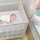 Lambs &amp; Lambs Ivy Watercolor Pastel Rainbow 100 Cotton Baby Fitted Crib Sheet