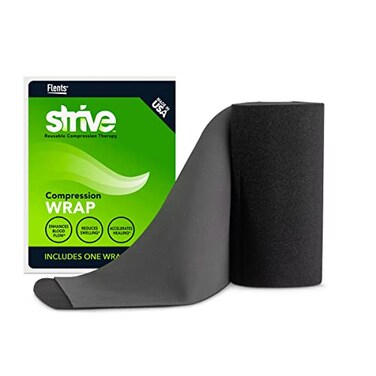 Strive Infrared Compression Therapy Wrap 4 x 60 Adjustable Black