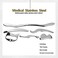 H-Brotaco HBrotaco Stainless Steel Gua Sha Scraping Massage Tool Set IASTM Tools Great Soft Tissue Mobilization Tool 6 Set