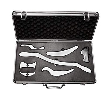 H-Brotaco HBrotaco Stainless Steel Gua Sha Scraping Massage Tool Set IASTM Tools Great Soft Tissue Mobilization Tool 6 Set
