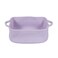 XUANGUO Medium Woven Cotton Rope Storage Basket with Handles Light Purple