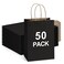 BagDream Gift Bags with Handles 525x3x8 Inch Black 50 Pack Bulk
