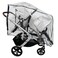 SASHA'S Rain and Wind Cover Made for UPPAbaby Vista V2V3 Double Stroller System wRumble Seat by SASHAS Clear Ventilation Holes Maximum Coverage Standard Coverage