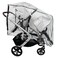 SASHA'S Rain and Wind Cover Made for UPPAbaby Vista V2V3 Double Stroller System wRumble Seat by SASHAS Clear Ventilation Holes Maximum Coverage Standard Coverage