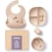 SAMiGO Silicone Baby Feeding Set Suction Plate Bowl Set Self Feeding Spoons Bib Cup Baby Led Weaning Supplies First Stage Feeding Essentials Food Eating Utensils 6 Months