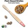 Sea Turtle PlantBased Bristles Bamboo Toothbrushes Soft Natural Toothbrush for Kids 4 Pack