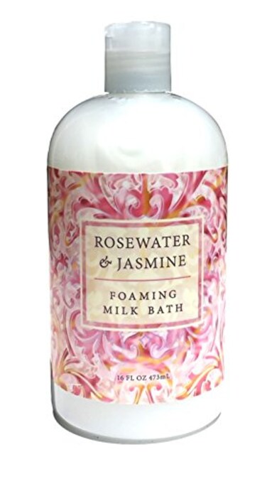 Greenwich Bay Rosewater Jasmine Foaming Milk Bath with Buttermilk Shea Butter and Cocoa Butter 16 oz