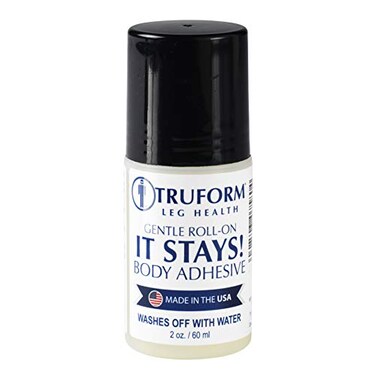 Truform Rollon body adhesive prevents stocking rolling or falling down 2 fl Ounce made in usa