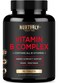 NURTURLY Vitamin B Complex Contains All Essential B Vitamins B1 B2 B3 B5 B6 B7 B9 B12 and Biotin Super B Complex Vitamins for Energy Immunity and Mood Support 90 Tablets