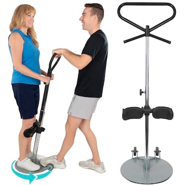 جهاز Vive Patient Turner Turn Transfer، أداة مساعدة لكبار السن على الحركة، جهاز الانتقال من وضعية الجلوس إلى الوقوف، جهاز نقل من السرير إلى الكرسي المتحرك، قرص دوار 360 درجة مع مقبض، أدوات مساعدة للوقوف