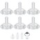 XUNICUTE 6 Count Replacement Silicone Sippy Straw Nipple Compatible with NUKSippy Straw Cup Nipples Replacement for NUK Active and Learner Cups Soft 100 Silicone Sippy Straw Cup Nipples8m