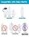 XUNICUTE 6 Count Replacement Silicone Sippy Straw Nipple Compatible with NUKSippy Straw Cup Nipples Replacement for NUK Active and Learner Cups Soft 100 Silicone Sippy Straw Cup Nipples8m