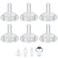 XUNICUTE 6 Count Replacement Silicone Sippy Straw Nipple Compatible with NUKSippy Straw Cup Nipples Replacement for NUK Active and Learner Cups Soft 100 Silicone Sippy Straw Cup Nipples8m