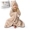 مناشف أطفال فاخرة من Warm Cuddles مزودة بغطاء رأس، مصنوعة من رايون الخيزران فائق النعومة، لون بيج.