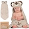 KeaBabies Hooded Baby Towel for Newborn Baby Bath Towels Koala 35x35