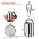 TISUR Titanium Pill Holder Keychain Portable Pill Case Box Container