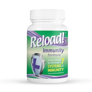 ريلود! ريلود لتقوية المناعة، مضادات الأكسدة، إشنسا، فيتامينات أ، ج، د، زنك، سيلينيوم، جنكة، صبار، بروبيوتيك، بريبيوتيك، كبسولات الحلبة، 120 كبسولة، تكفي لمدة 30 يومًا
