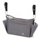 Diono Buggy Buddy XL Universal Stroller Organizer with Cup Holders Secure Attachment Zippered Pockets Safe Secure Gray