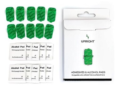 عبوة لاصقة بديلة لأجهزة Upright GO 2 GO S، عبوة من 10 قطع