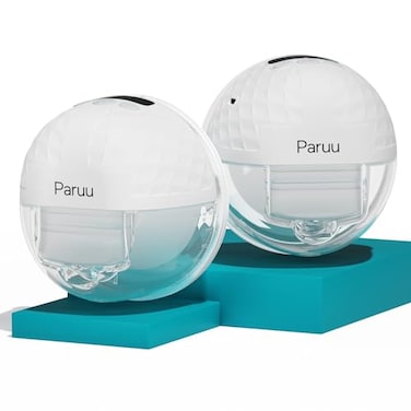 مضخة الثدي Paruu P10 القديمة، قابلة للارتداء، تعمل بدون استخدام اليدين، ضغط شفط قوي 338 مم زئبق، ضوضاء منخفضة، 4 أوضاع، 9 مستويات، مضخة ثدي كهربائية محمولة، شاشة ذكية، 192 × 124 × 28 مم، عبوة من قطعتين، لون أبيض