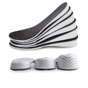 UPSTORE 1Pair Soft Breathable Memory Foam Full Length Height Increase Insole Invisible Increasing Heel Lifting Inserts Short Boots Lifts Pads Elevator Insoles for Unisex Men Women23cm Height