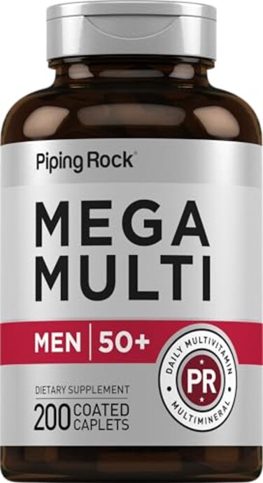 Piping Rock Multivitamin for Men Over 50 200 Caplets