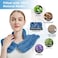 MORLIDEN Neck Heating Pad Microwavable for Shoulders Warmer Wrap Microwave Heating Pad for Neck and Shoulders for Pain Relief Light Blue