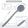 Manmihealth Silicone Back ScrubberThick Bristles Soft Bath Glove Set SuperExfoliating Body Scrubber SuperLathering Shower Brush Combination with a Free HookGray