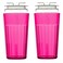 Reflo Smart Cup Bundle Red 2Pack Montessori Weaning Training Cup SlowSpill OpenRim Design for Toddlers Learning Independence 360 FlowControl Made in USA EGuide via QR Code