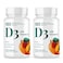 MICHAEL'S Michaels Health Naturopathic Programs Vitamin D3 with K2 90 Chewable Tablets Pack of 2 Apricot Flavor Skeletal Immune System Support No Added Sugar Vegetarian 180 Total Servings